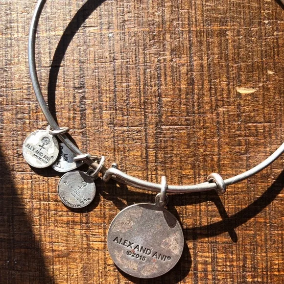 Two Alex and Ani bracelets the Sister and Butterfly Bracelets - Picture 5 of 8